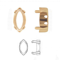 Оправа Наветт 10х5 мм "Золото" Родий