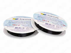 проволока для бисероплетения gamma dg-4 "черный", проволока 