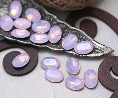 овал 14x10 мм "розовый опал" премиум, овал (oval)
