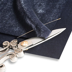 шелковый бархат 18х20 см "графит", шелковый бархат