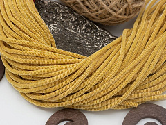 канитель витая 3 мм "светлое золото" (20 см), канитель фигурная