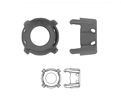 оправа шатон ss39 (8,16-8,41 мм) "графит" (g), оправы шатон (chaton)