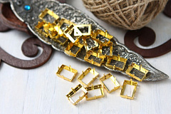 оправа степ кат 18х13 мм "золото", оправы степ кат (step cut)