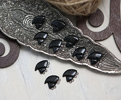 клюв для попугая (левый) 1,5х1 см "черный", клювы для птиц