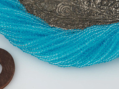 рондели 2х3 мм "аквамарин лайт", рондели