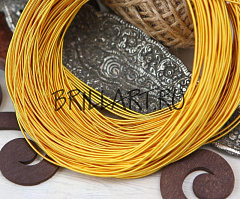 канитель жесткая 1,25 мм "золото" (1 м), канитель жесткая
