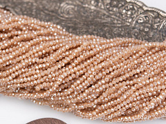 рондели 2х3 мм "карамель/шиммер", рондели