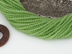 рондели 3х2,5 мм "зеленый опал", рондели