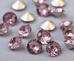 шатон ss39 (8,15-8,40 мм) "светлый аметист" премиум, шатон (chaton)