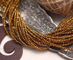 рондели 1х2 мм "золото", рондели