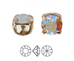 шатон preciosa mxm ss29 "кристалл ав/золото" , шатоны в оправе maxima