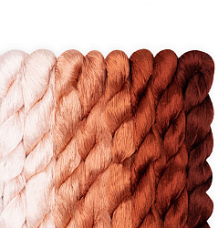 сет из 8-ми шелковых нитей №22, шелковые нитки