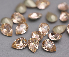 капля 10x7 мм "светлый персик" премиум, капля (drop)