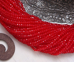 рондели 1х2 мм "красный", рондели