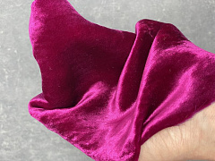 шелковый бархат 18х20 см "фуксия", шелковый бархат