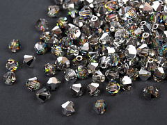 биконусы preciosa 4 мм "crystal vm" hc (15 шт), биконусы