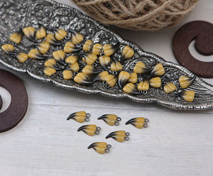 клюв для маленькой птицы (левый) 1х0,6 см "цветной", клювы для птиц