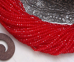 рондели 2х3 мм "красный", рондели
