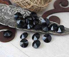 риволи  14 мм "черный" премиум, риволи (rivoli)