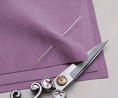 замша натуральная 10х10 см "прованс", замша