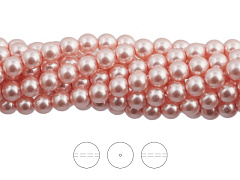 хрустальный жемчуг preciosa mxm 4 мм "rosaline", жемчуг круглый