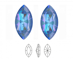 4228 наветт 10х5 мм "ocean" delite, шатоны, наветты