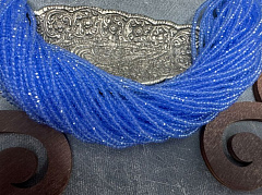 рондели 1х2 мм "сапфир", рондели