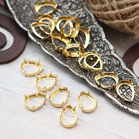 Оправа Капля 10х7 мм "Золото"