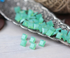 квадрат 8х8 мм "зеленый опал" премиум, квадрат (square)