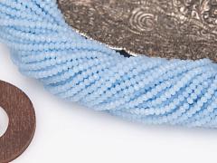 рондели 2х3 мм "синий опал", рондели