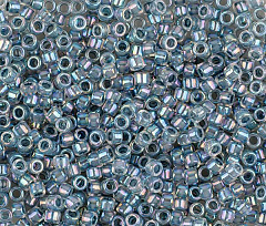 toho treasures цилиндрический 11/0 (#0773) "грязно-бирюзовый/радужный", цилиндр (treasures)