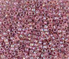 toho treasures цилиндрический 11/0 (#0771) "грязно-малиновый/радужный", цилиндр (treasures)