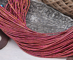 канитель упругая 1,7 мм mix "розовый/золото", канитель упругая