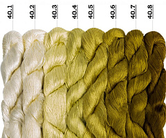 сет из 8-ми шелковых нитей №40, шелковые нитки