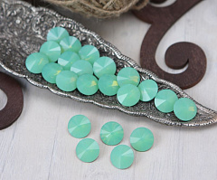 риволи  14 мм "зеленый опал" премиум, риволи (rivoli)