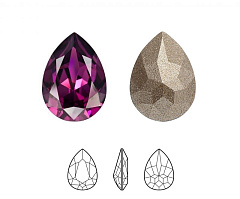 капля preciosa mxm 8х6 мм "amethyst" , капля maxima