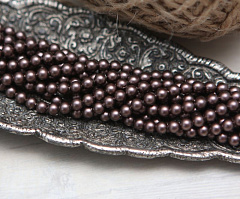 жемчуг #5810 3 мм "velvet brown" (#951), жемчуг круглый #5810