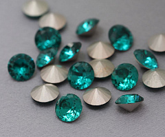 шатон ss39 (8,15-8,40 мм) "синий циркон" премиум, шатон (chaton)