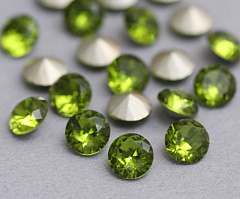 шатон ss29 (6,15-6,35 мм) "оливин" премиум, шатон (chaton)