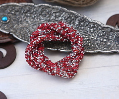 кристальный шнур 0,7х5 см "сиам/серебро" , кристальная ткань, шнур