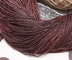 канитель упругая 1 мм "шоколад", канитель упругая