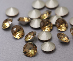 шатон ss39 (8,15-8,40 мм) "светлый дымчатый топаз" премиум, шатон (chaton)