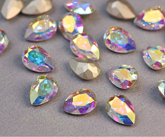 капля 10x7 мм "кристалл ab" премиум, капля (drop)