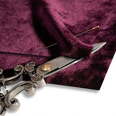 шелковый бархат 18х20 см "слива", шелковый бархат