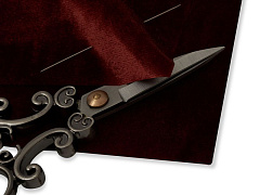 шелковый бархат 18х20 см "охра", шелковый бархат