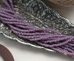 рондели 1х2 мм "сиреневый туман", рондели
