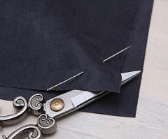 замша натуральная 10х10 см "монтана", замша