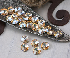 риволи  14 мм "золотая тень" премиум, риволи (rivoli)