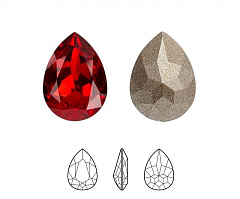 капля preciosa mxm 8х6 мм "лайт сиам" , капля maxima