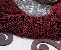 канитель мягкая матовая 1 мм "марсала", канитель мягкая